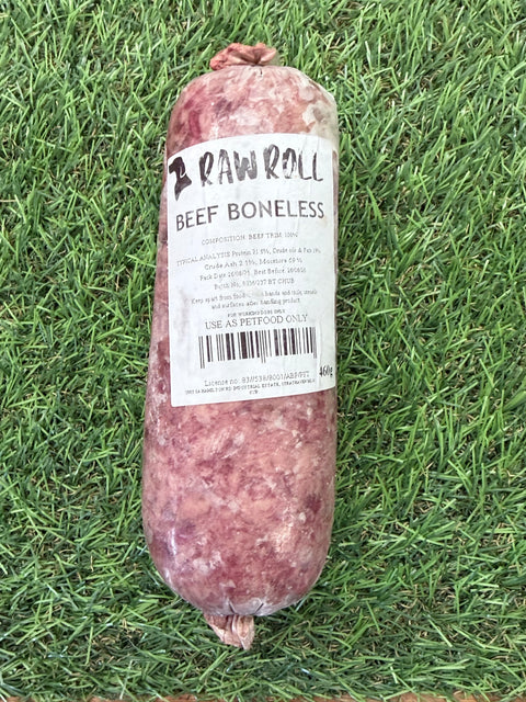 Raw Rolls Just Boneless Beef Chubb 460g