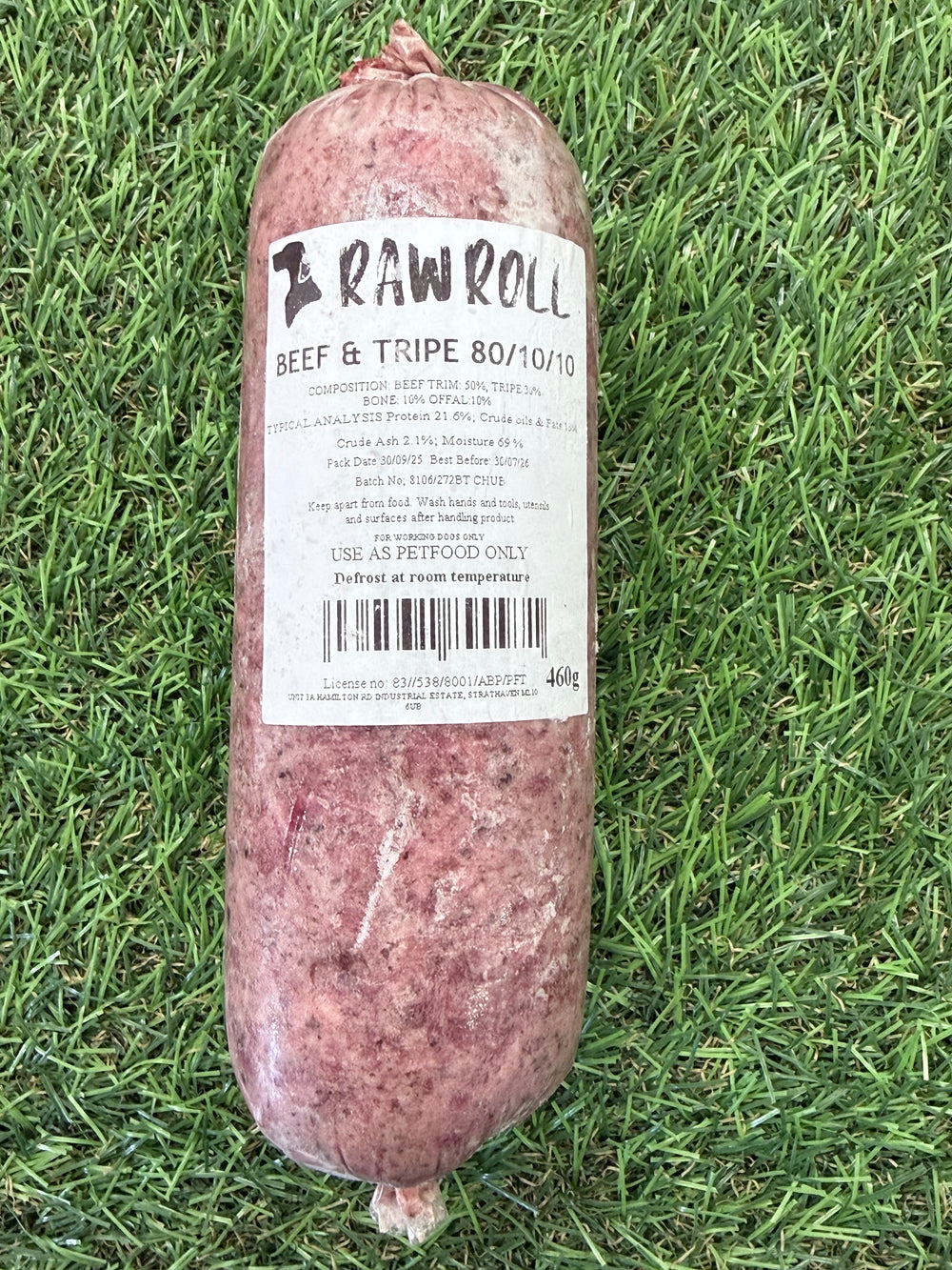 Raw Rolls Beef & Tripe Chubb 460g
