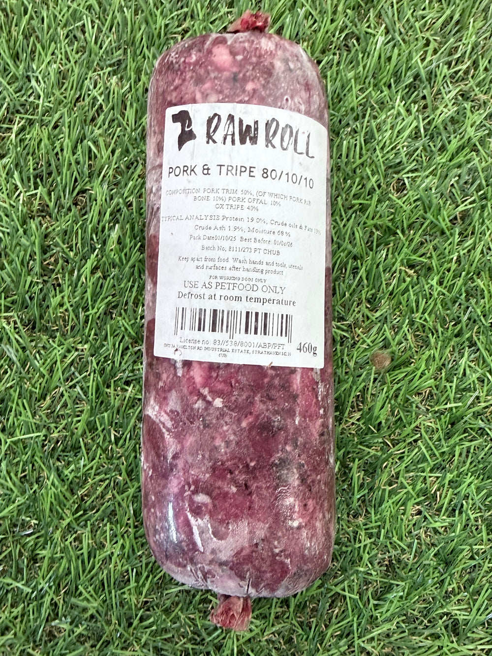 Raw Rolls Pork & Tripe Chubb 460g