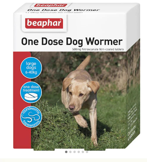 Beaphar one dose dog wormer 6-40kg