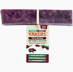Yakers Dog Chew Cranberry Medium