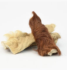 Beef skin rolls with fur