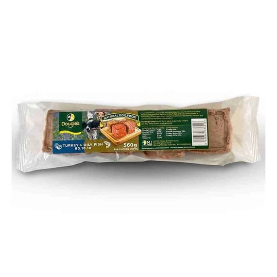 Dougies Turkey & Oily Fish 80/10/10 560g