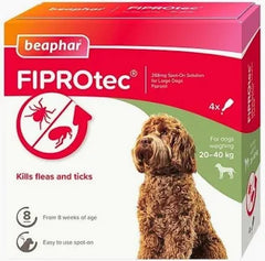 Beaphar Fiprotec spot on Large dog 4 pack 20-40kg