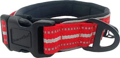 Hem & Boo Padded Sports Collar Red Large