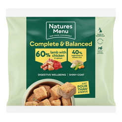 Natures Menu Chicken Lamb 60/40 Nuggets 1kg
