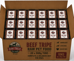 Raw Treat Pet Food Beef Tripe Full Box 20x500g