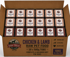 Raw Treat Chicken & Lamb Full Box 20x500g