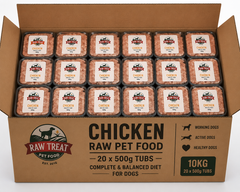 Raw Treat Pet Food Chicken Full Box 20x500g
