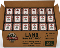Raw Treat Pet Food Lamb Full Box 20x500g