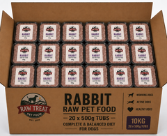 Raw Treat Pet Food Rabbit Full Box 20x500g