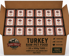 Raw Treat Pet Food Turkey Full Box 20x500g