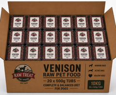 Raw Treat Pet Food Venison Full Box 20x500g