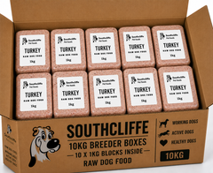 Southcliffe Turkey Mince Blocks 10kg Bulk Box 10x1kg Blocks