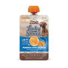 Zoe Licky Snack Pumpkin with salmon
